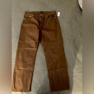 GAP high rise cheeky straight jean Chocolate brown
